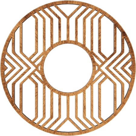 Ekena Millwork Empire Architectural Grade PVC Pierced Ceiling Medallion, Antiqued Copper, 40"OD x 14 5/8"ID x 1"P CMPP40EPACO